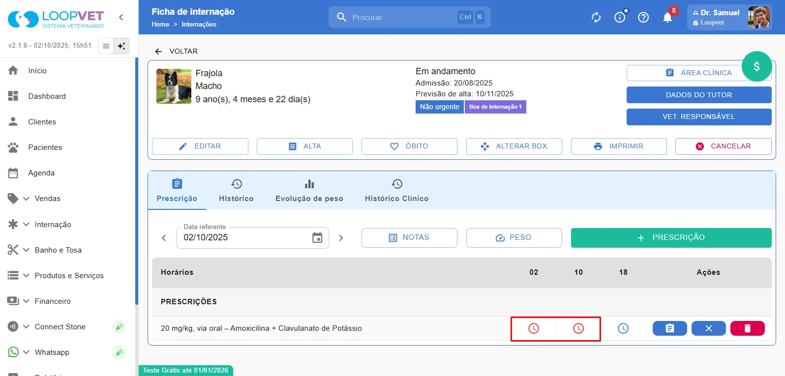 Captura de tela: 5.1 Como Realizar Procedimento Atrasado