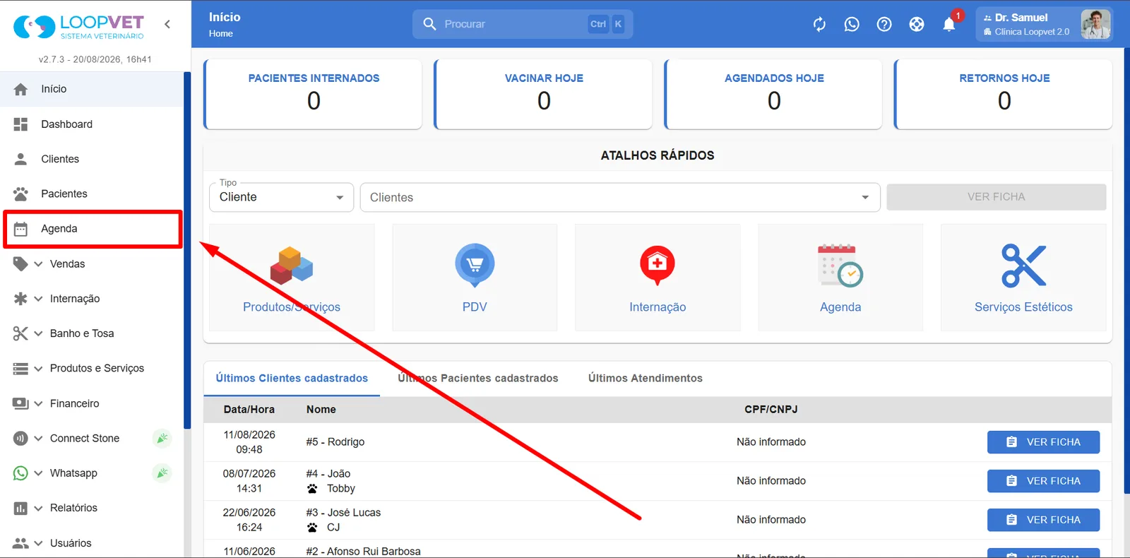 Captura de tela: 2. Configurar Salas de Agendamentos