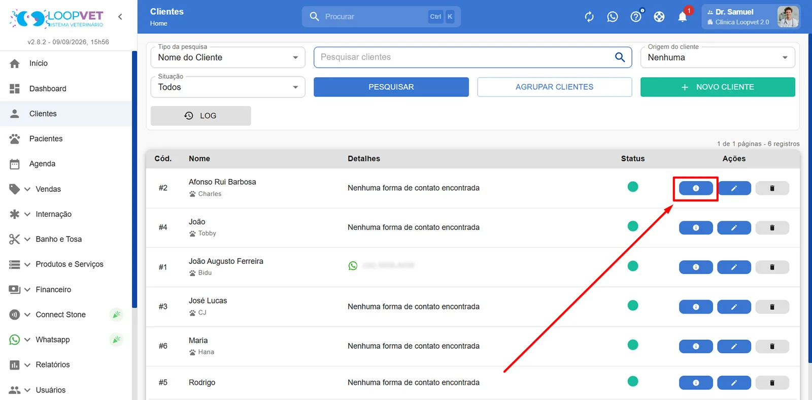Captura de tela: 4.5 Crédito do Cliente