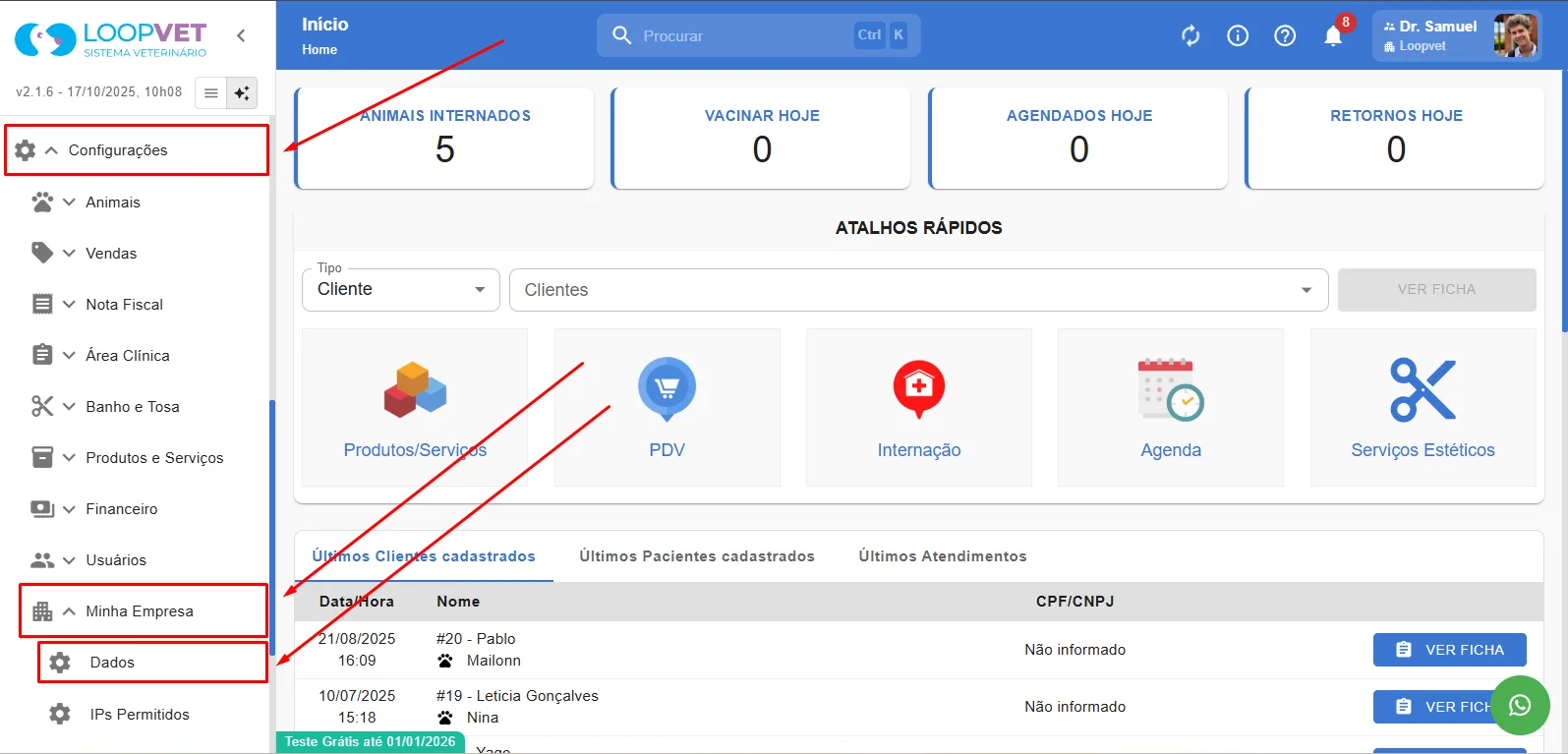 Captura de tela: 19. Como Configurar Horário de Baixa Automática